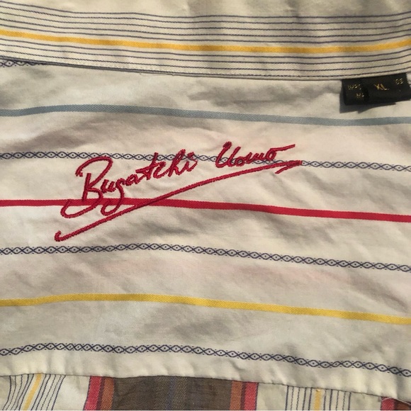 Men’s Long Sleeve Button Down Shirt with nice contrasting stripes. - Picture 10 of 11